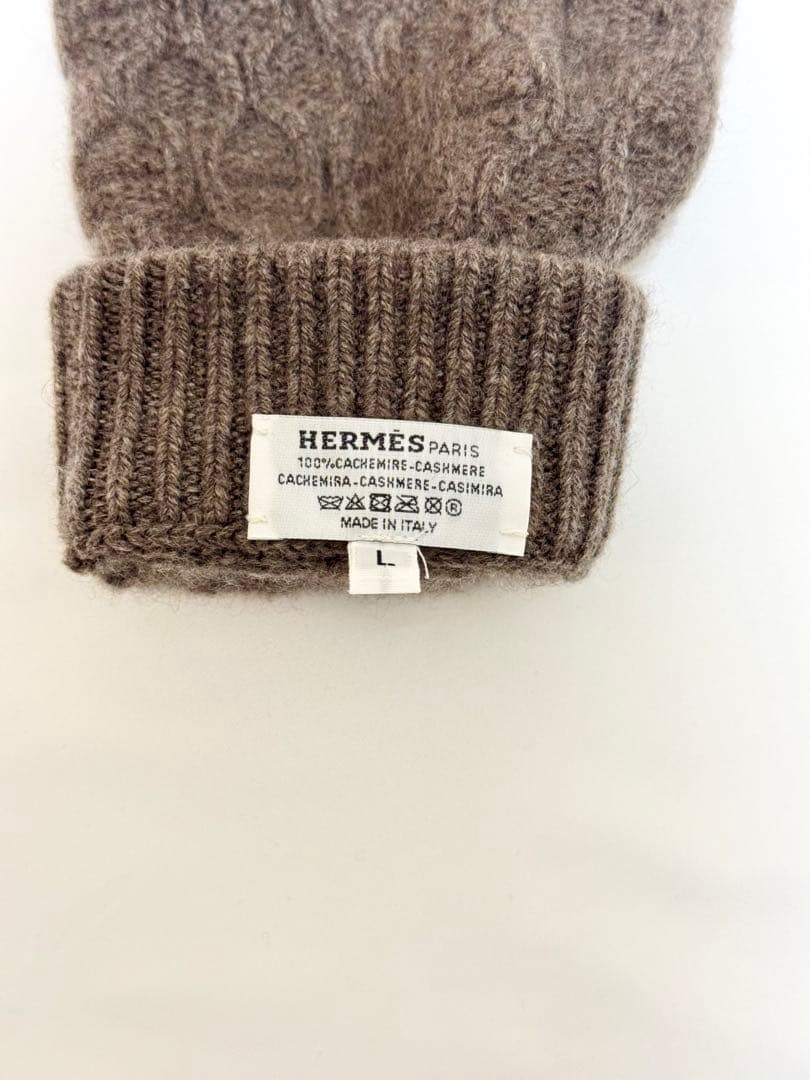HERMES カシミヤ 手袋/グローブ《トリ・マイヨン》【エルメス 】