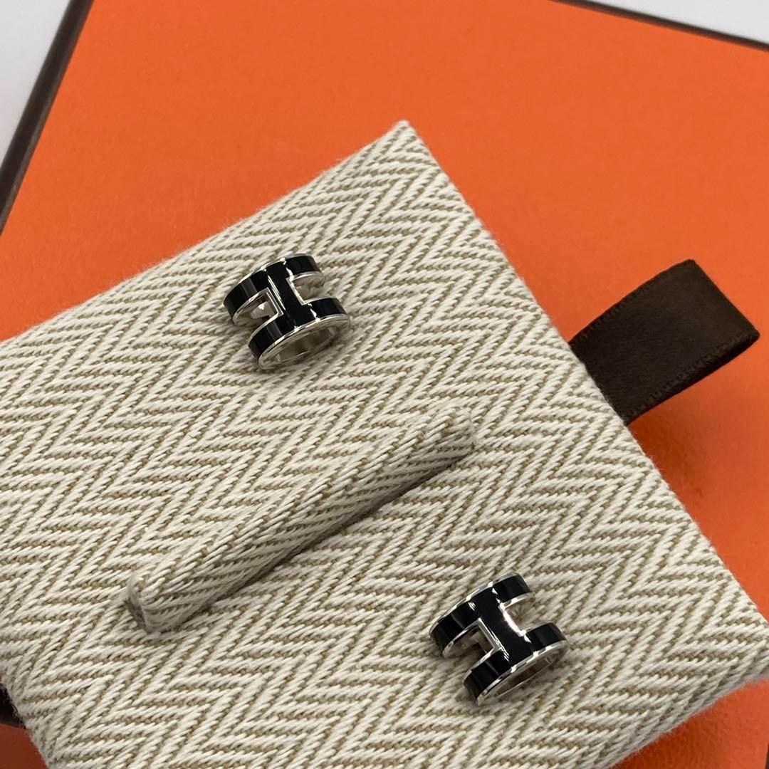 ！新品！　エルメス　保管品　ポップアッシュ　シルバー　ブラック