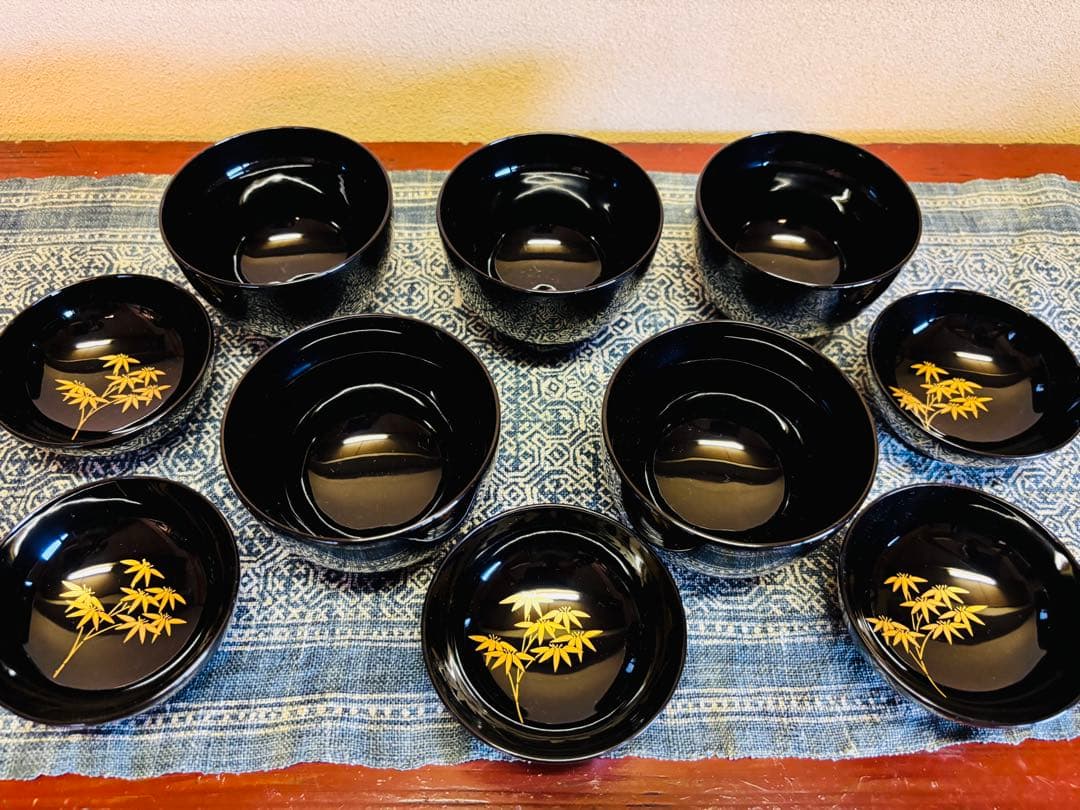 輪島塗　五島屋　吸物椀　5客