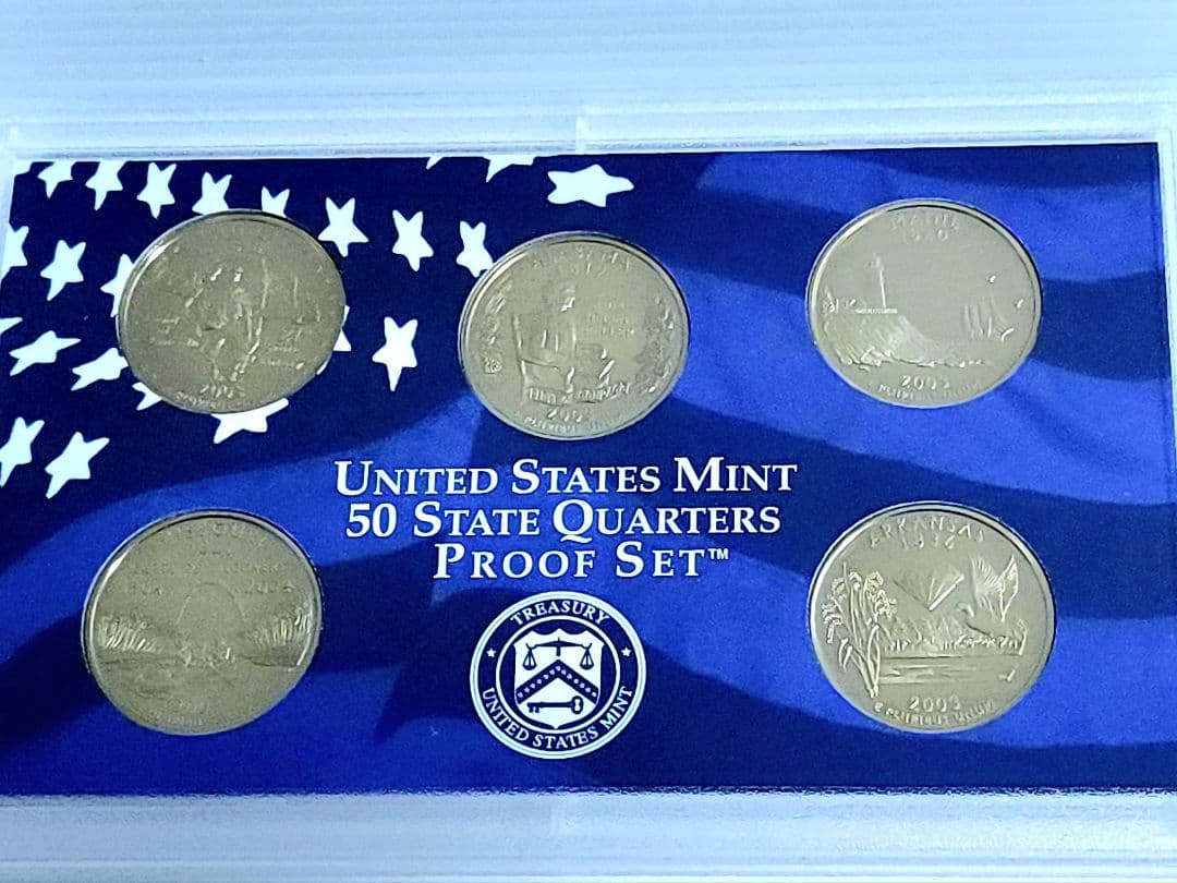 アメリカ合衆国 50州記念銀貨 2003年 シルバー プルーフ 貨幣セット