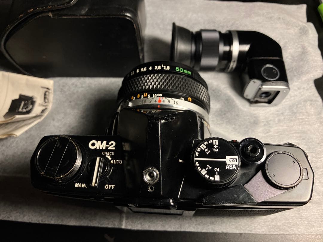 OLYMPUS OM2 + 50 1.8 フィルムカメラ 実用品 付属品あり