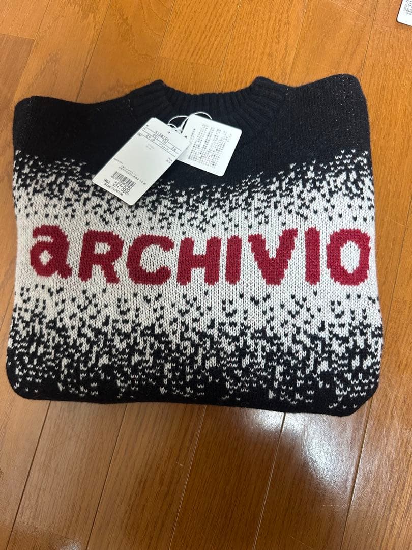 新品未使用　タグ付き　ニットプルオーバー　黒