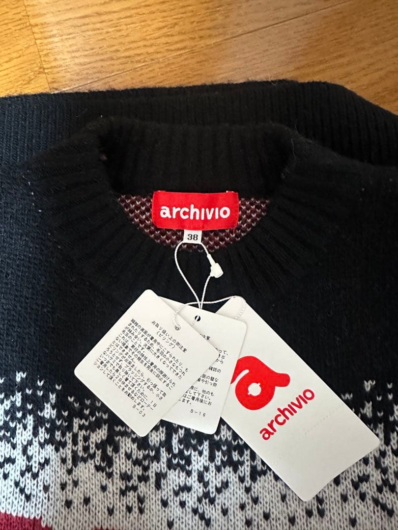 新品未使用　タグ付き　ニットプルオーバー　黒