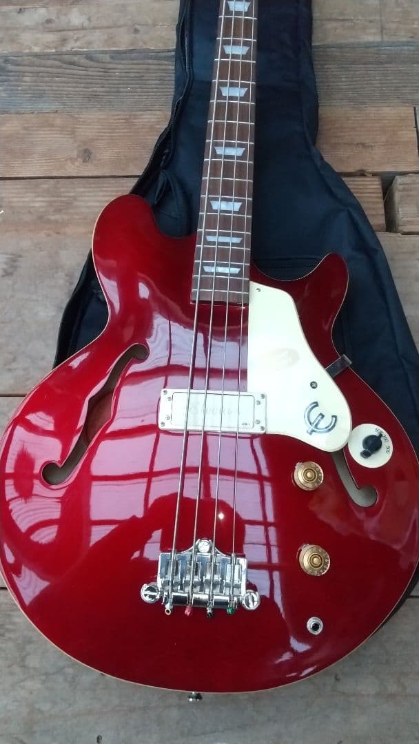 Epiphone Jack Casady Signature レッド ケース付