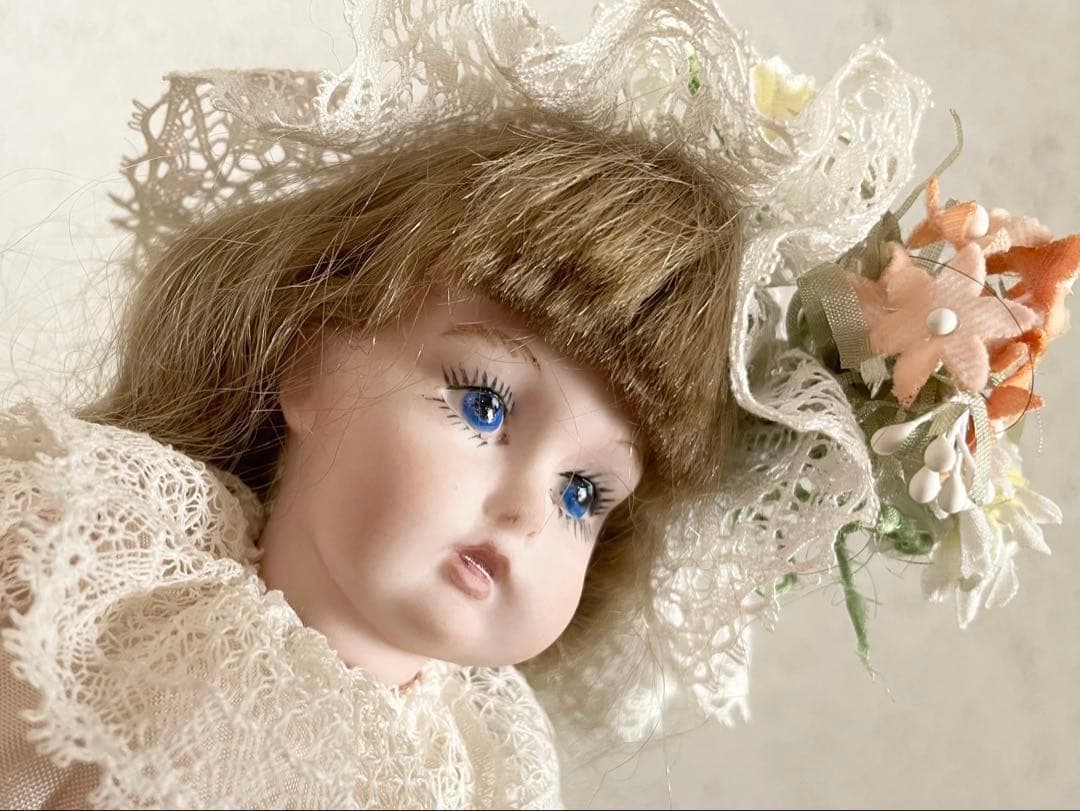 ヴィンテージ ハンドメイド ビスクドール 人形 リプロ ジュモー アンティーク