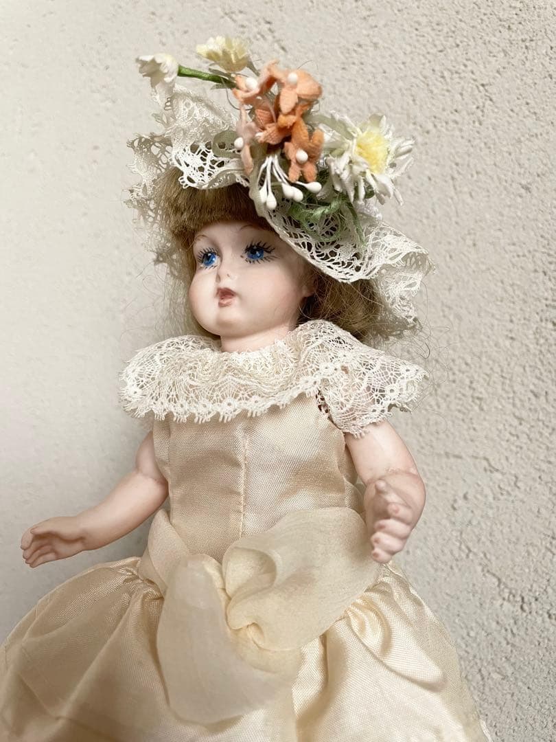 ヴィンテージ ハンドメイド ビスクドール 人形 リプロ ジュモー アンティーク