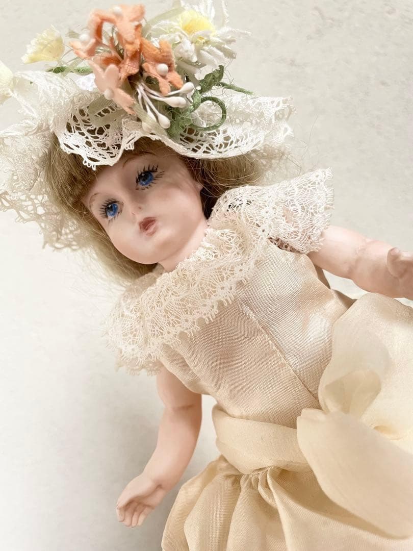 ヴィンテージ ハンドメイド ビスクドール 人形 リプロ ジュモー アンティーク