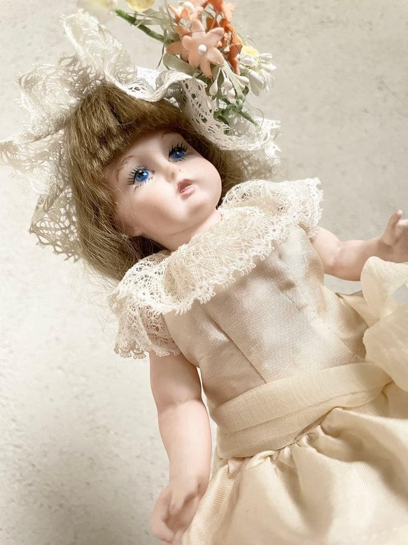 ヴィンテージ ハンドメイド ビスクドール 人形 リプロ ジュモー アンティーク