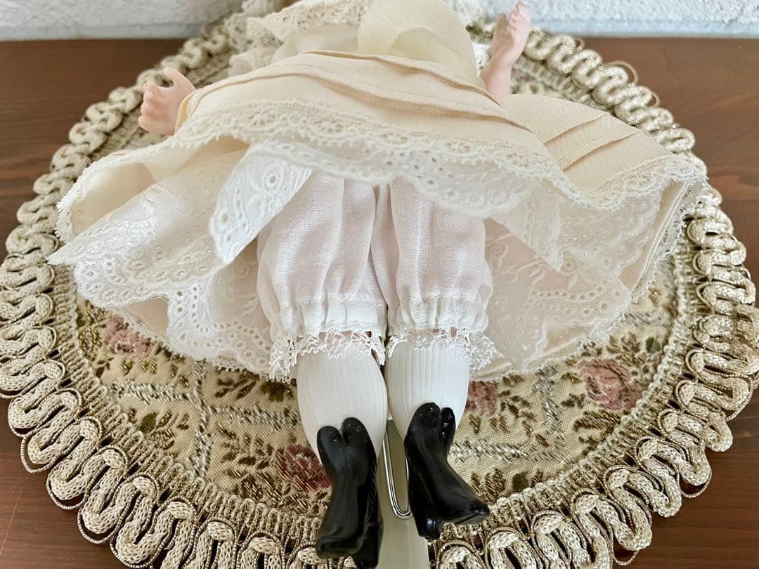 ヴィンテージ ハンドメイド ビスクドール 人形 リプロ ジュモー アンティーク