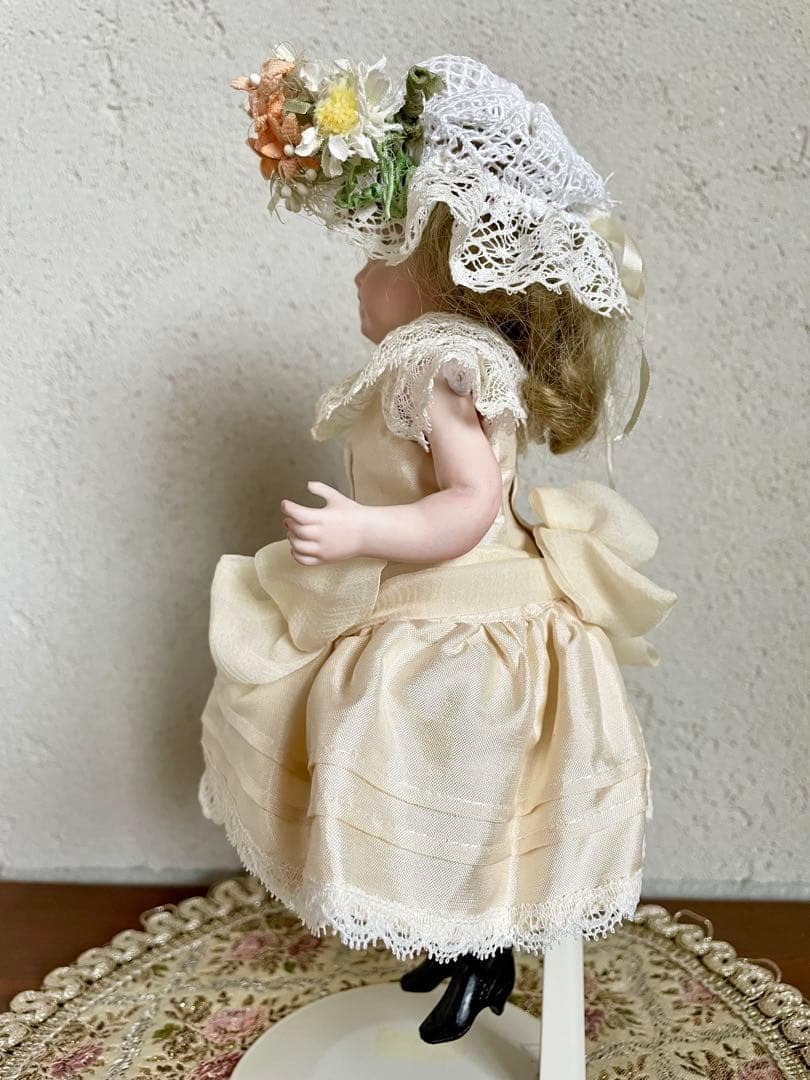 ヴィンテージ ハンドメイド ビスクドール 人形 リプロ ジュモー アンティーク