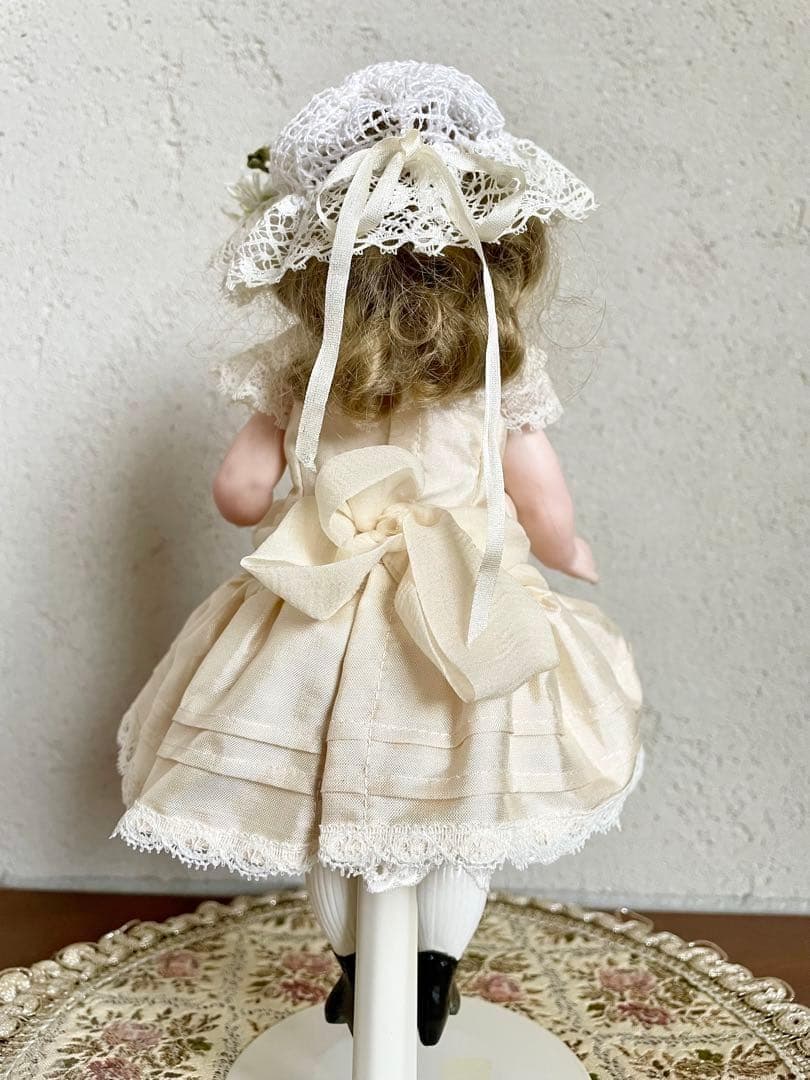 ヴィンテージ ハンドメイド ビスクドール 人形 リプロ ジュモー アンティーク