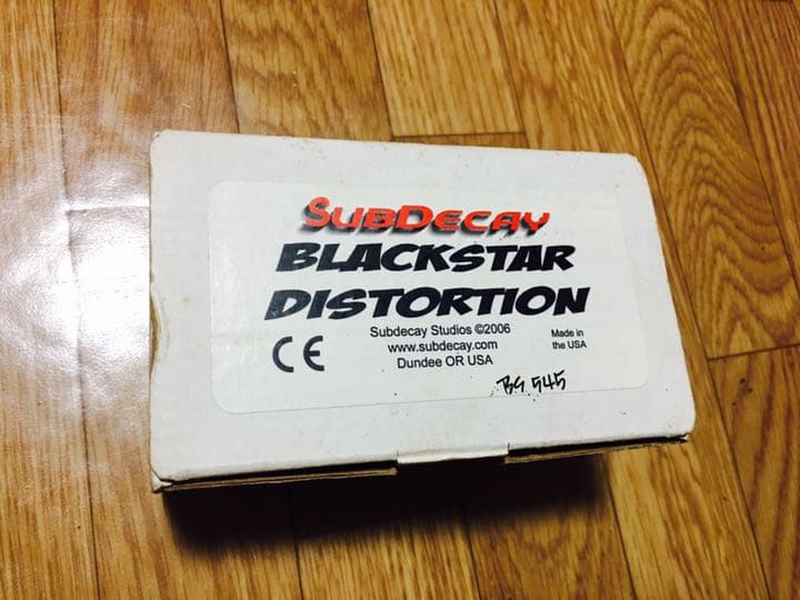 SUB DECAY エフェクター ディストーション BLACKSTAR