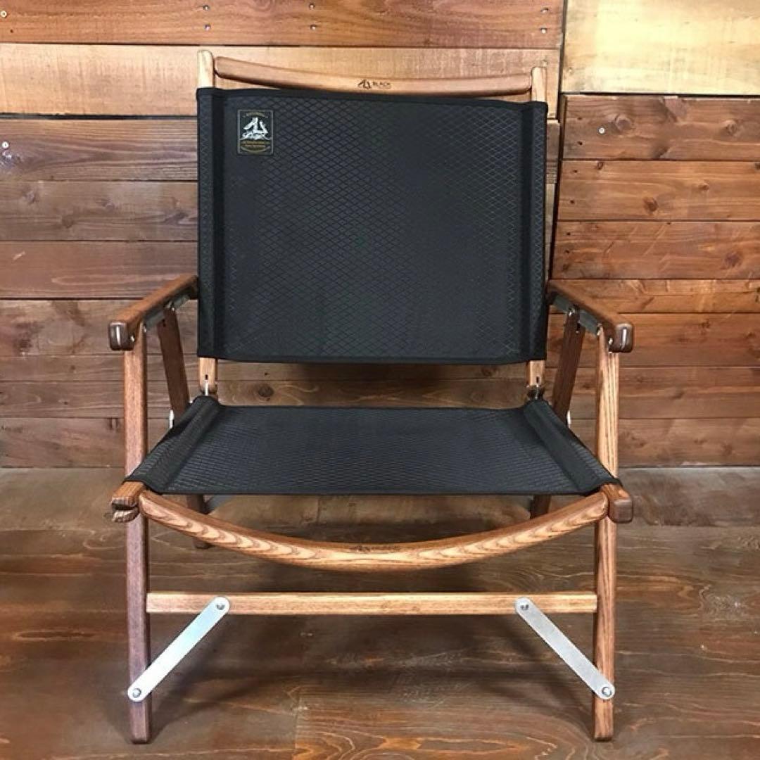 新品未開封 BLACK DESIGN BD ローチェアー LOW 格子 ブラック