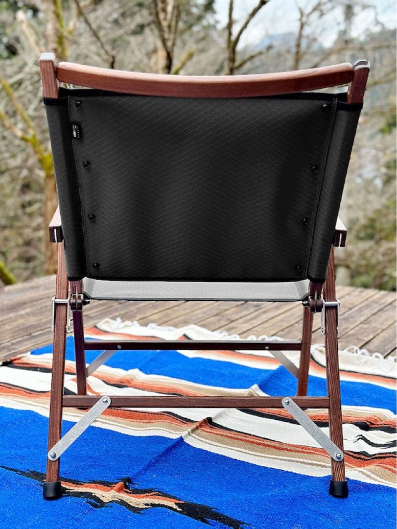 新品未開封 BLACK DESIGN BD ローチェアー LOW 格子 ブラック