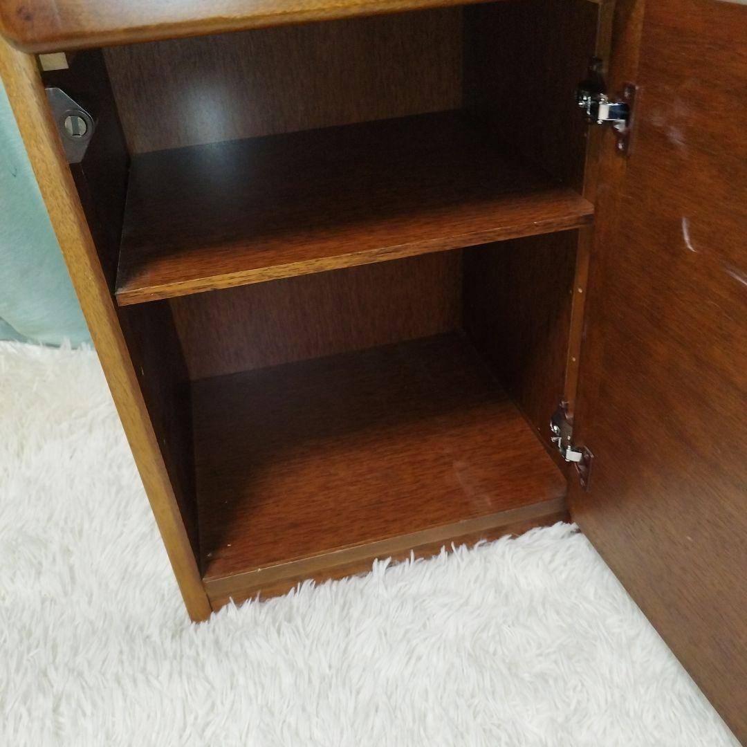 レトロ　木製　電話台 引き出し付き　ラック