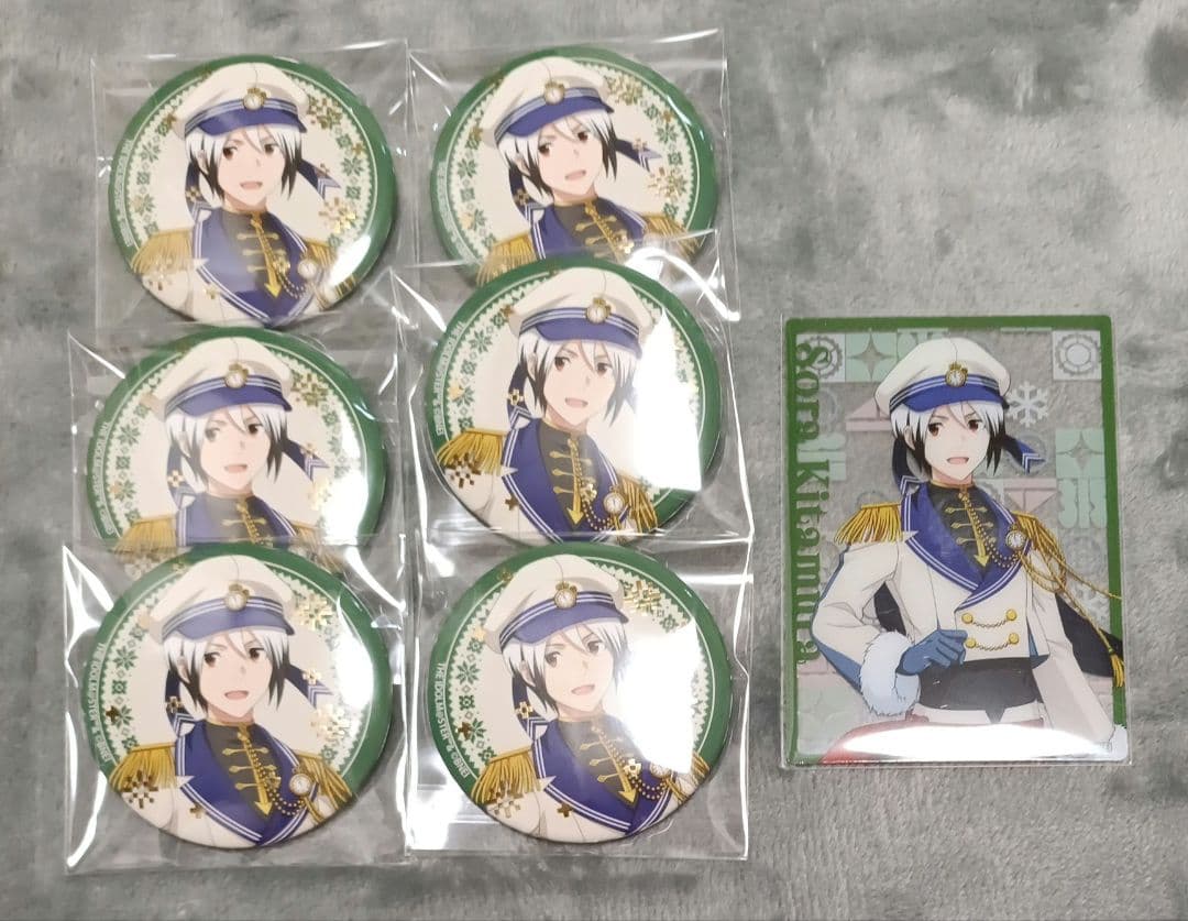 SideM　八景島シーパラダイス　箔押し缶バッジ　クリアカード　想楽