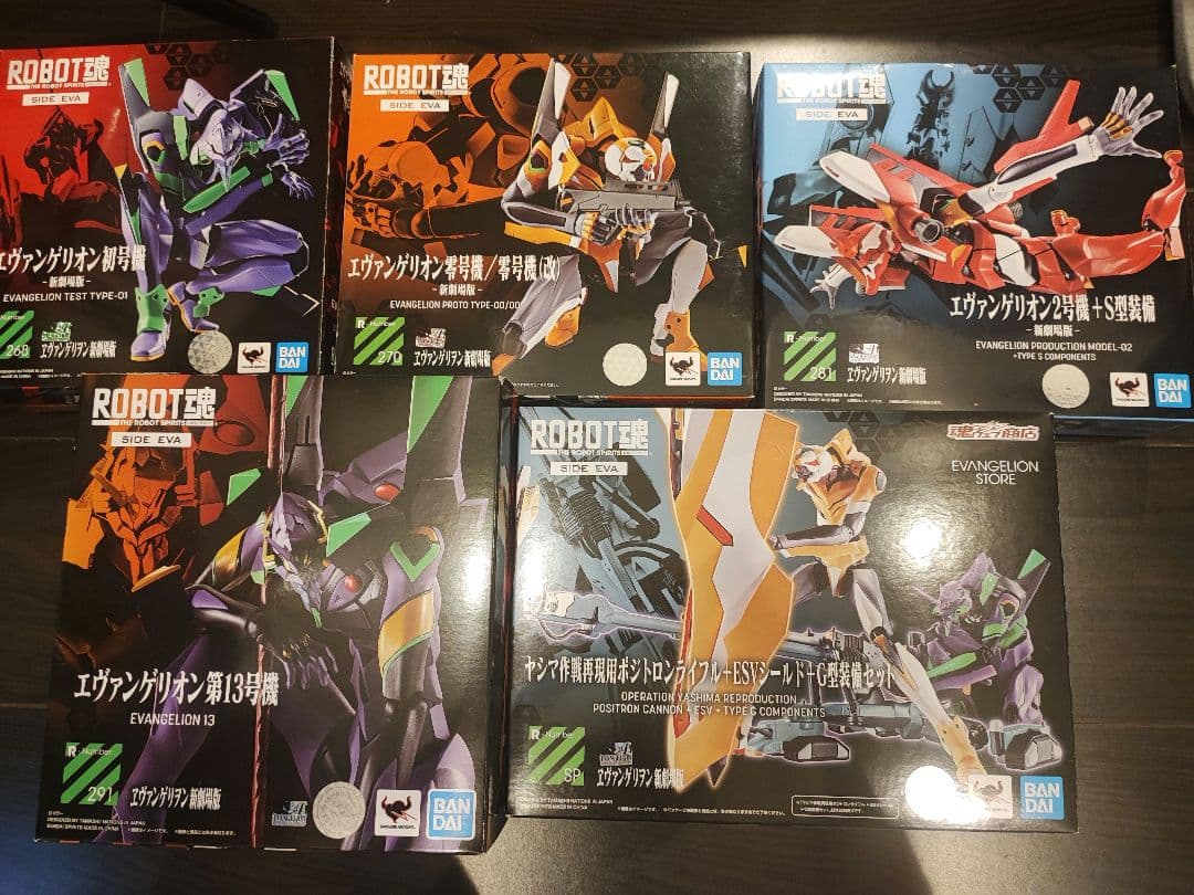 Robot魂　EVA　エバァンゲリオン　5体セット