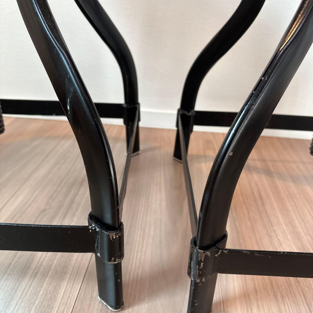 アンティークスツール 高さ調整可能 2脚セット