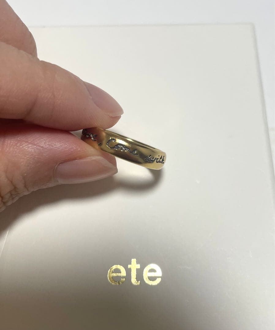 ete bijoux [ライフイズアジャーニー] メッセージリング