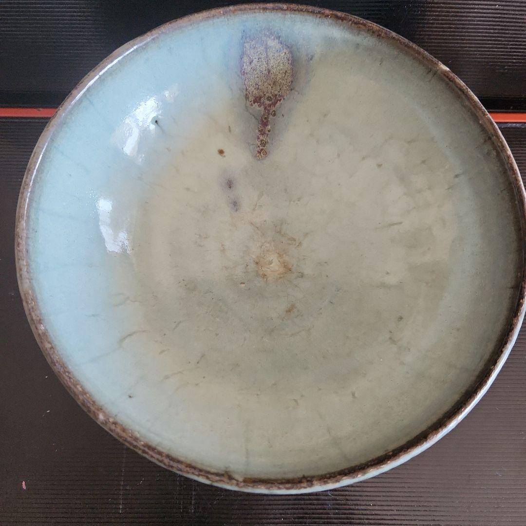 中国鈞窯　菓子噐　箱付き