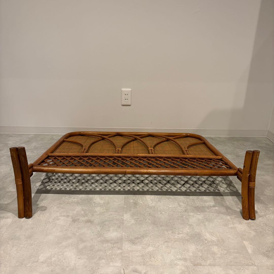 ラタン　衝立　パーテーション　昭和レトロ