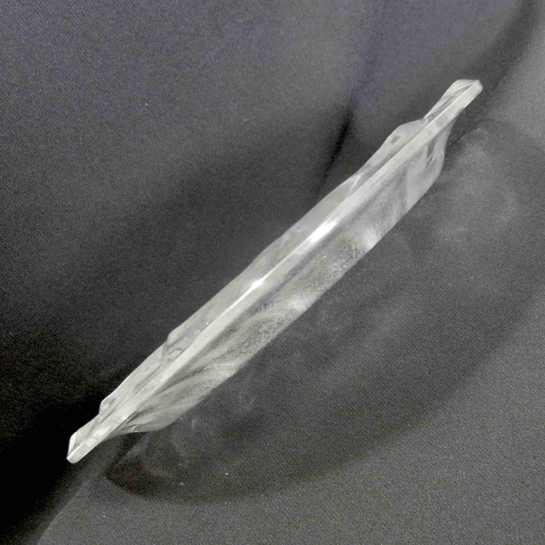 ラリック LALIQUE 皿 葉模様