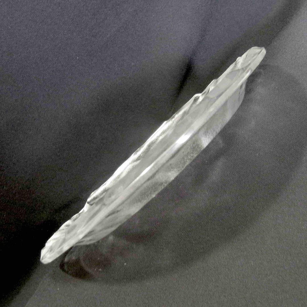 ラリック LALIQUE 皿 葉模様