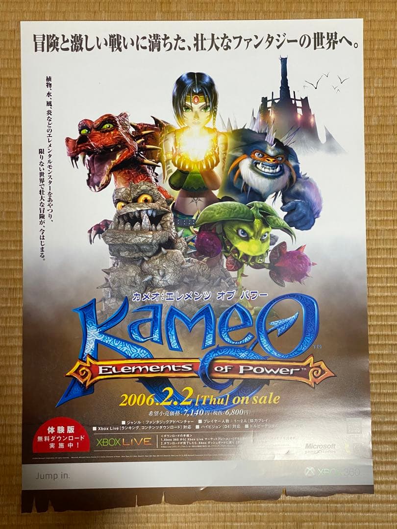 カメオ：エレメンツ オブ パワー ゲーム B2サイズポスター