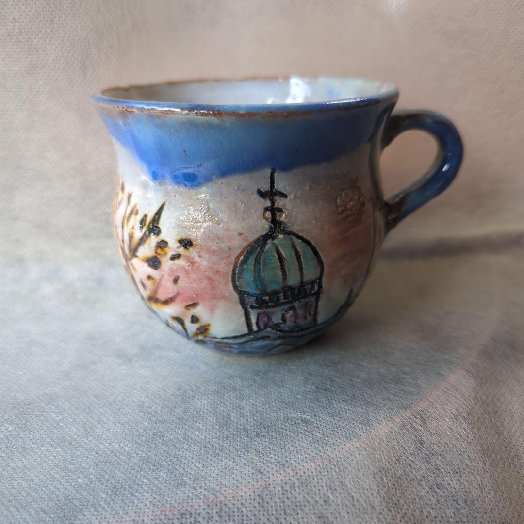 手彫りコーヒーカップ