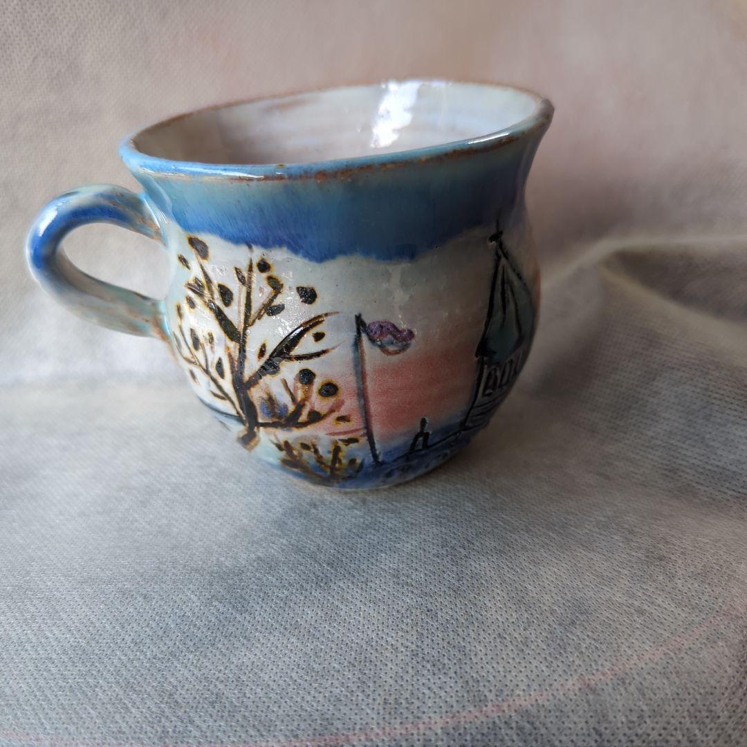 手彫りコーヒーカップ