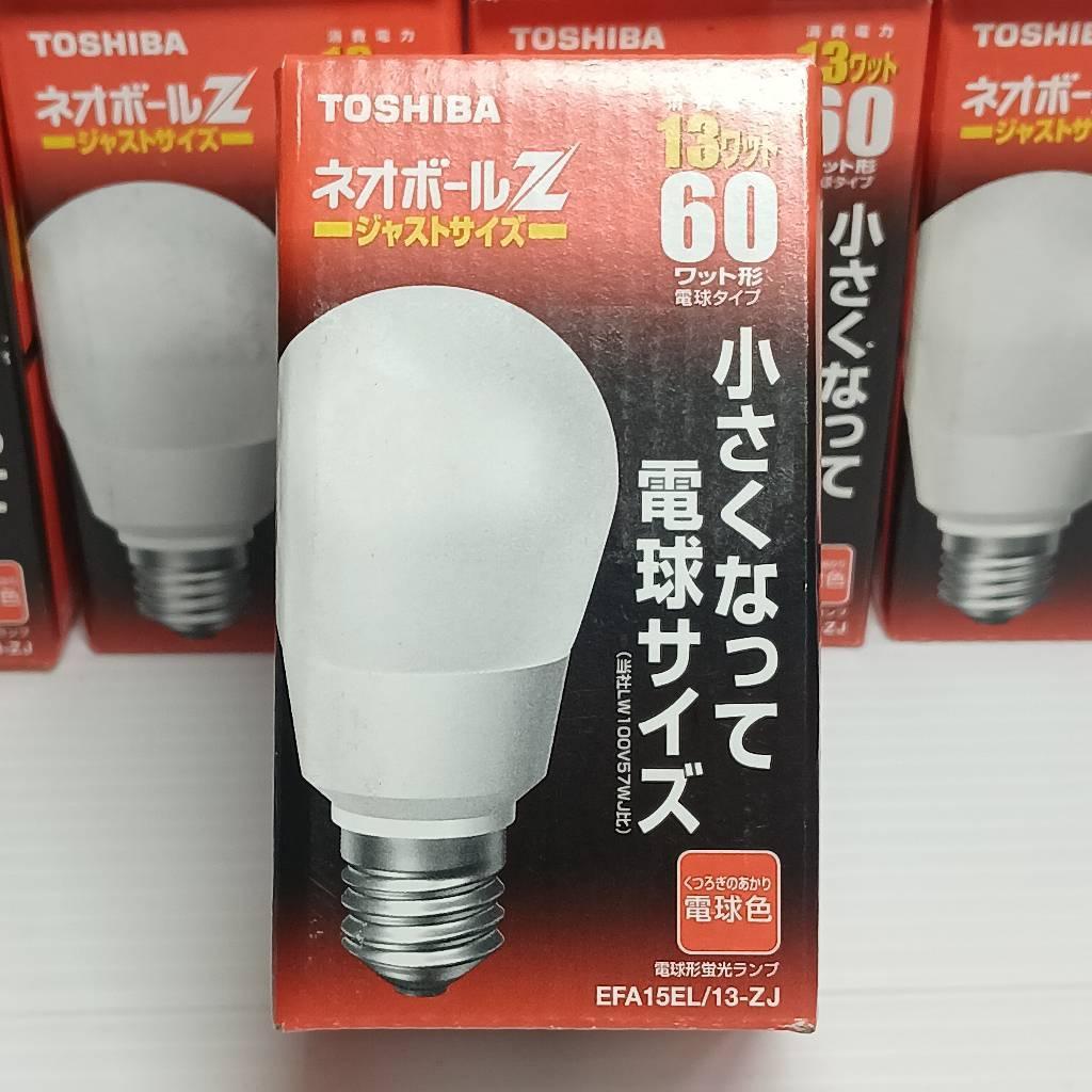 TOSHIBA 東芝 ネオボールZ 電球形蛍光ランプ EFA15EL/13-ZJ