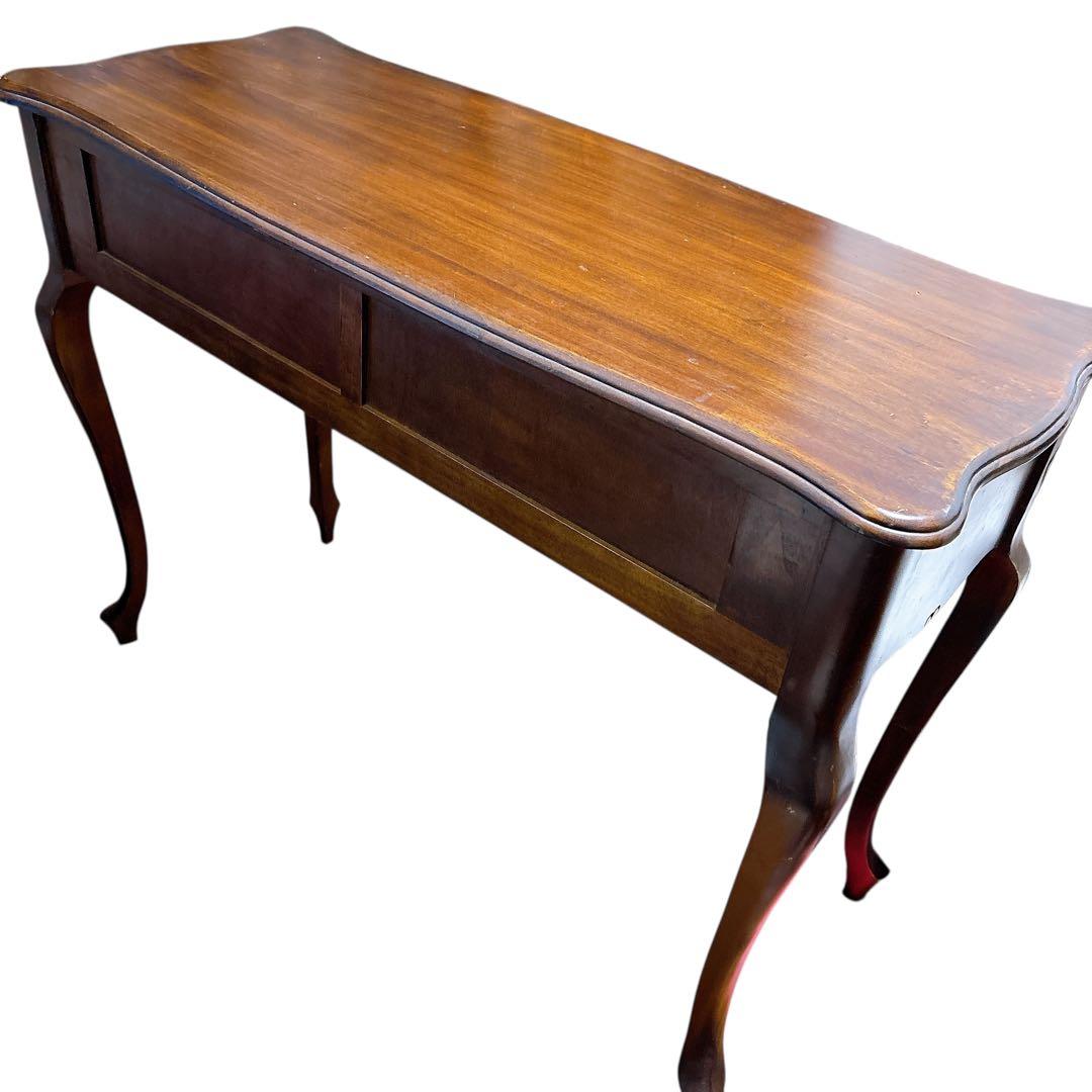 アンティーク 彫刻　猫脚　木製 コンソールテーブル デスク ヴィンテージ