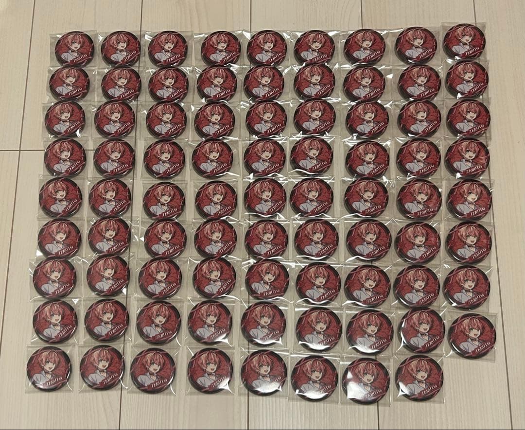 てるとくん 22Summer等身缶バッジ