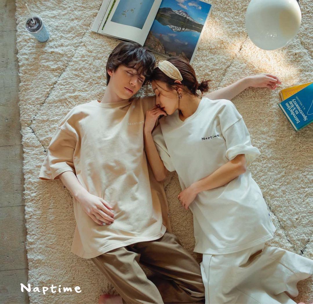 ナップタイムnaptime. Nissy 西島隆弘　Tシャツ　ブラック　ベージュ