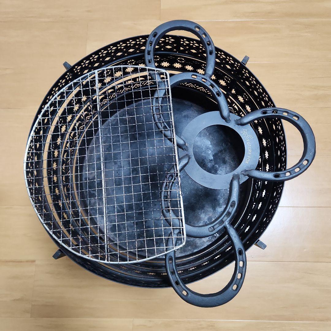 FUTURE FOX 焚き火台組立式コンパクト　 ロストル付き　希少廃盤品