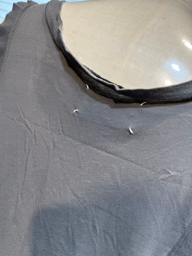 マルジェラ　グレー ノースリーブタンクトップ