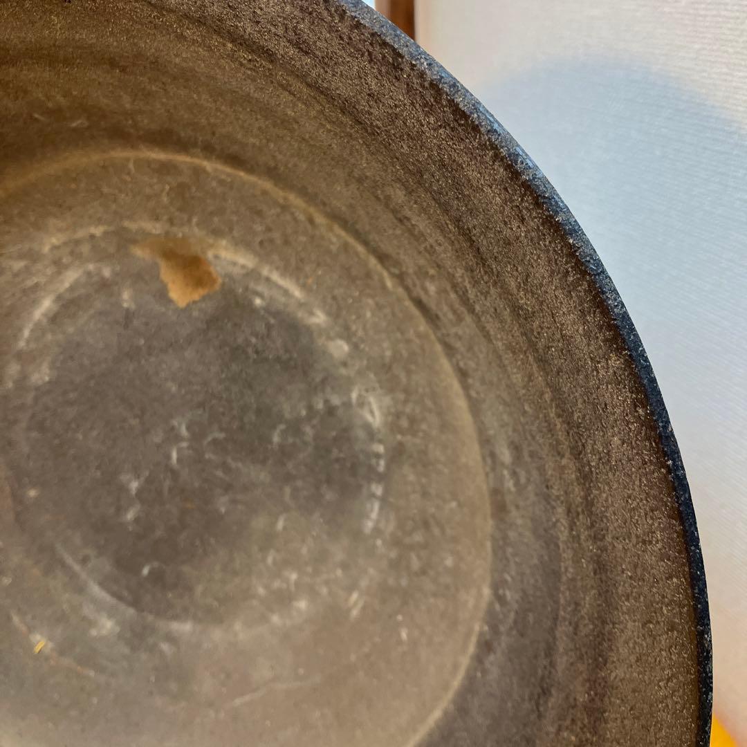 骨董 華道道具 花器 新羅土器 高杯花器 桐共箱 S759ANK