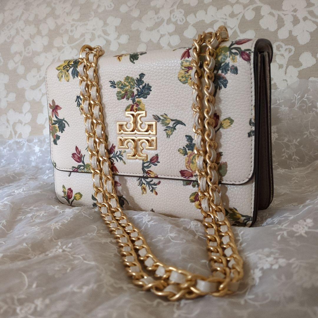 Tory Burch フローラルショルダーバッグ
