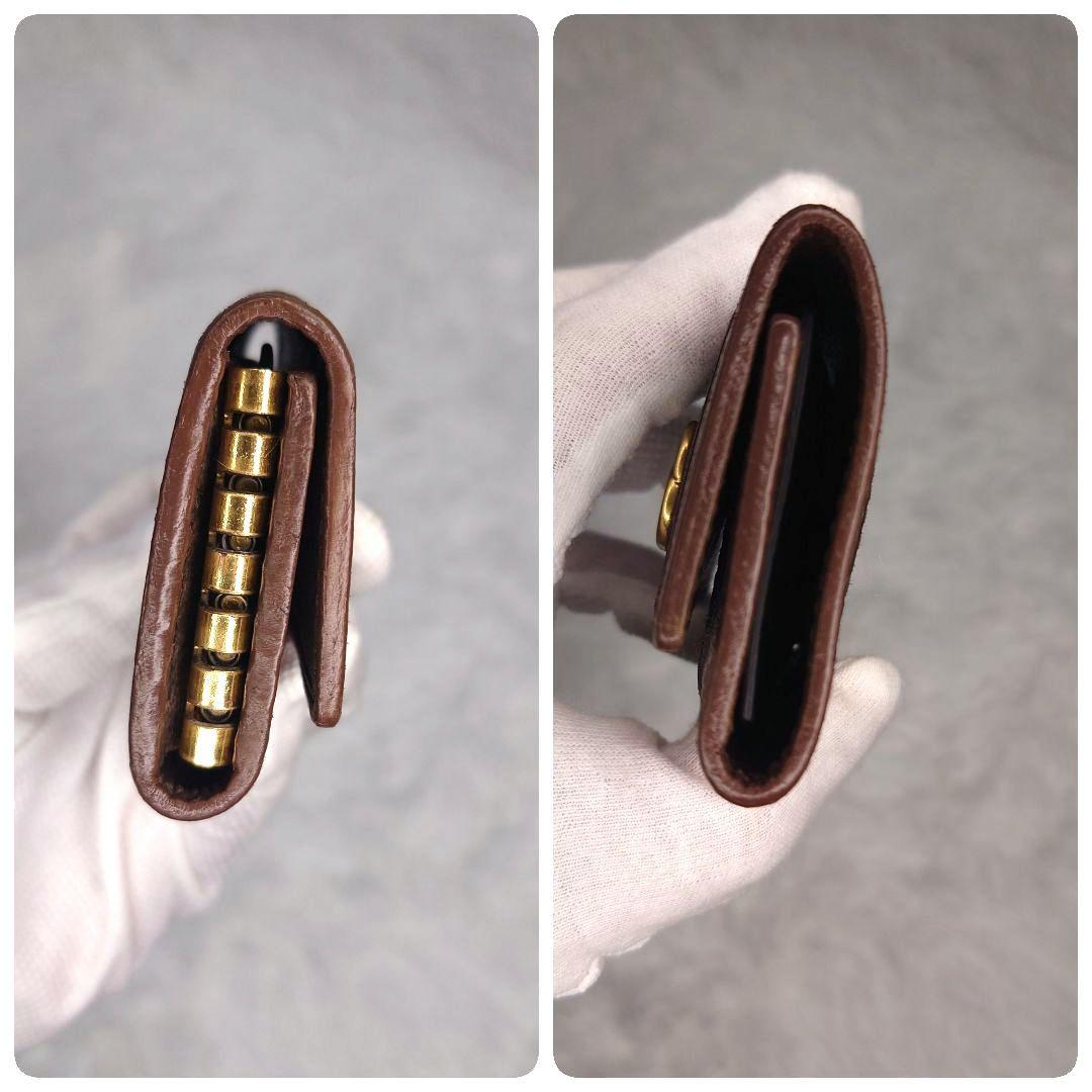 【美品】グッチ 6連 キーケース GGスプリーム マーモント シェリーライン