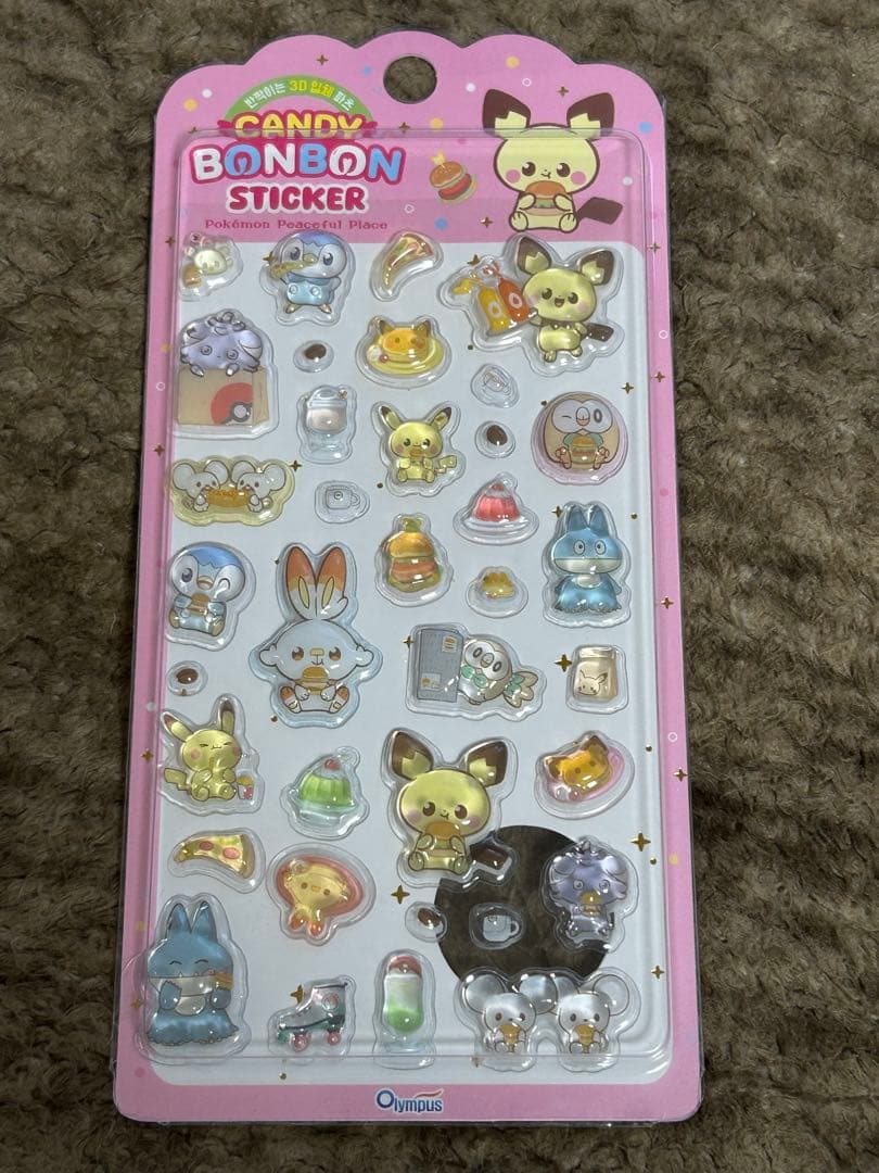 【韓国限定】ポケモン サンリオ ボンボンステッカーセット