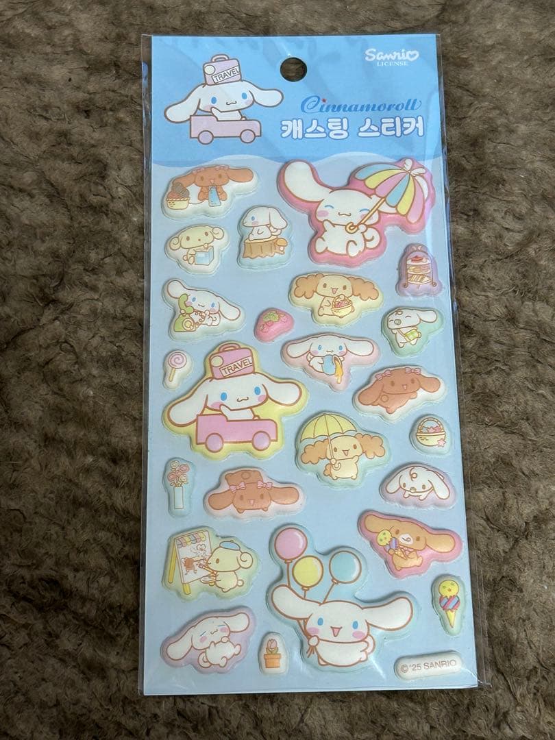 【韓国限定】ポケモン サンリオ ボンボンステッカーセット