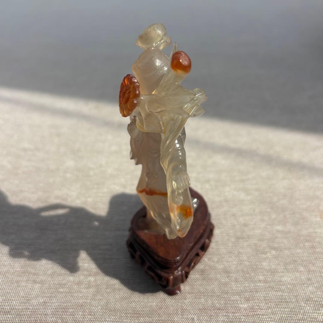 【s001】極美品・瑪瑙メノウ中国美術置物