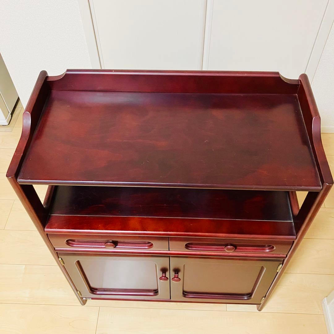 ✨美品✨ カリモク karimoku 木製 電話台 FAX台 キャビネット飾り棚