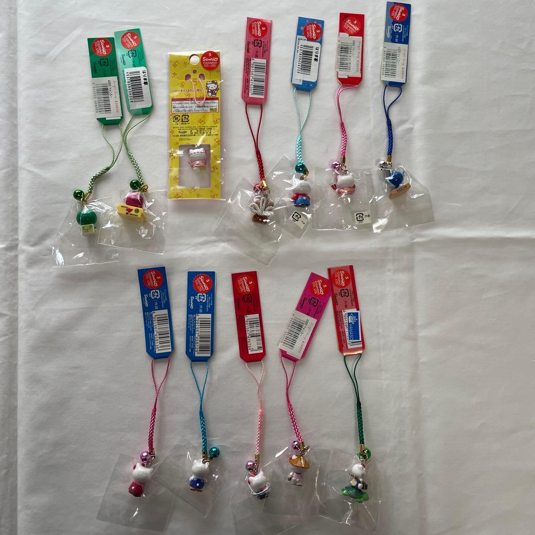 新品◆ハローキティ ご当地キティ 根付けストラップ 四国 12個セット◆匿名配送