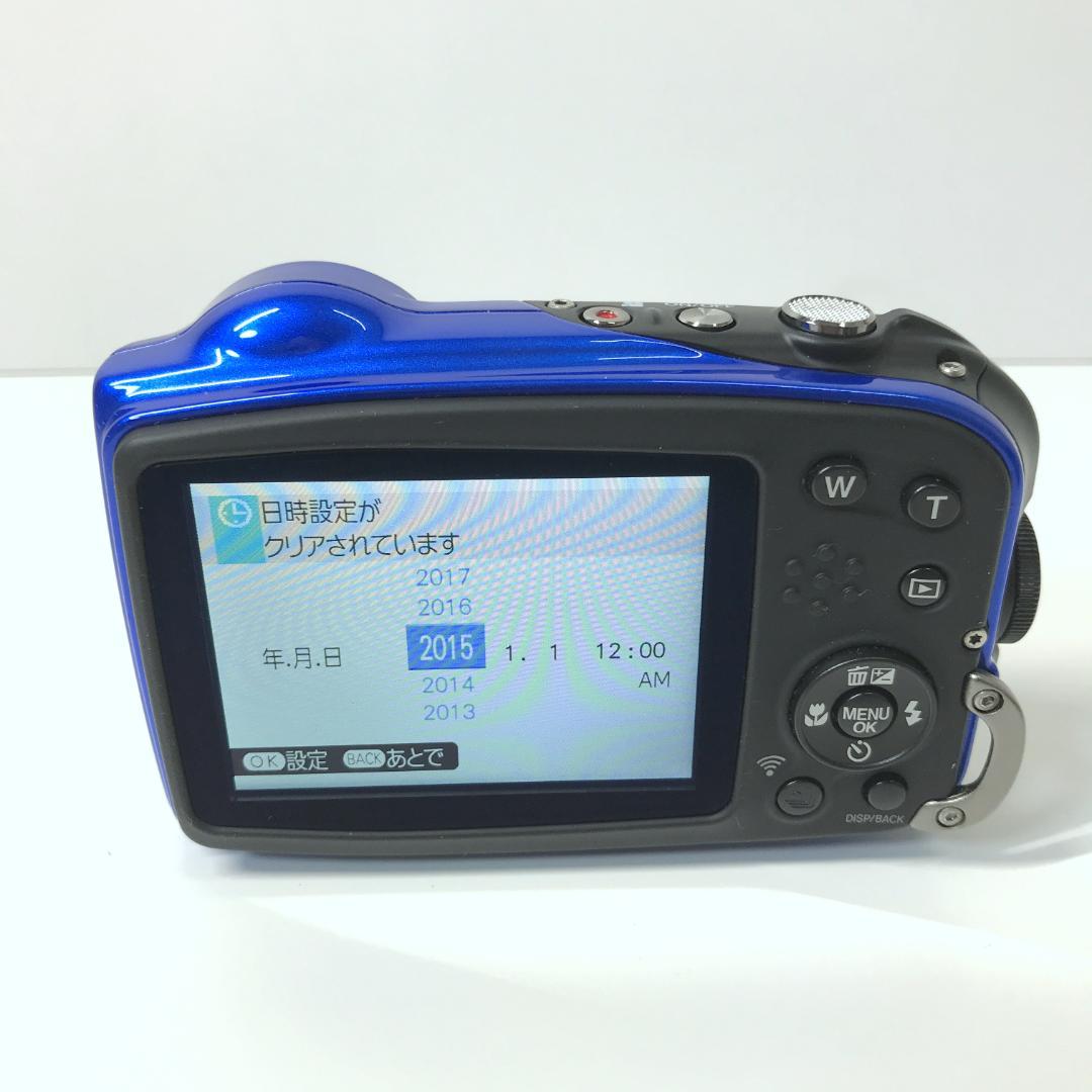 【美品】FUJIFILM FINEPIX 防水デジタルカメラ XP80 ブルー