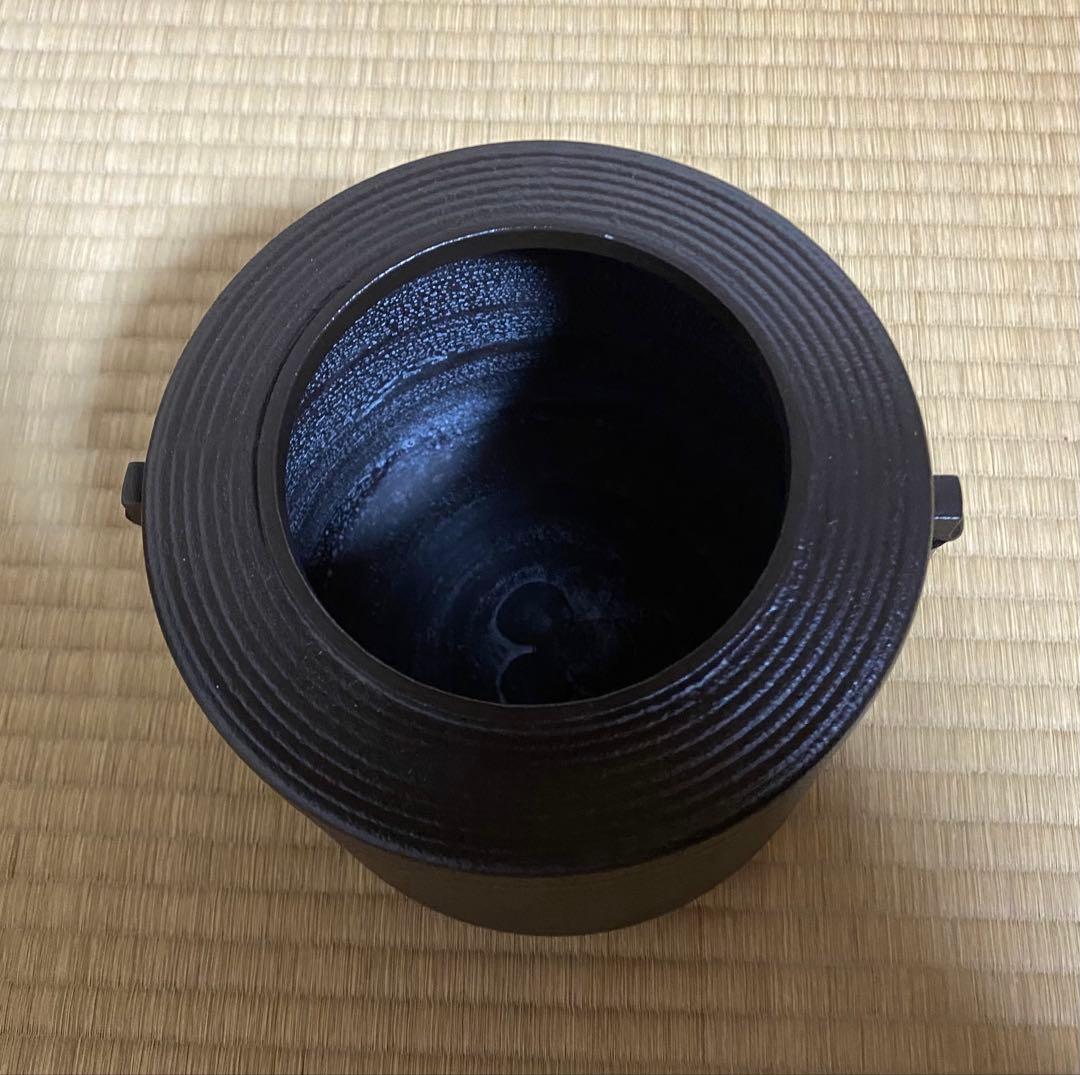 希少・早い者勝ち❗️糸目筒釜　しきの釜　錆びない　茶道具