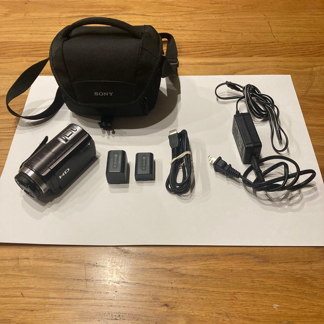 SONY ビデオカメラ HDR-CX430 社外レンズプロテクター付き