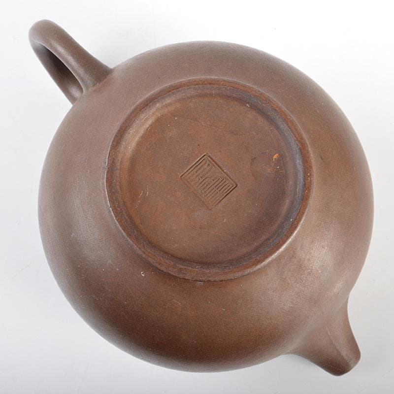 中国　紫砂　朱泥　急須　茶壷　在銘　M　R6870