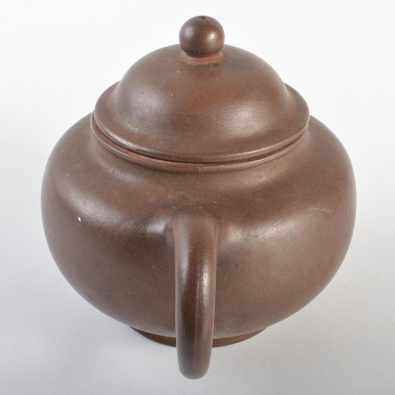 中国　紫砂　朱泥　急須　茶壷　在銘　M　R6870