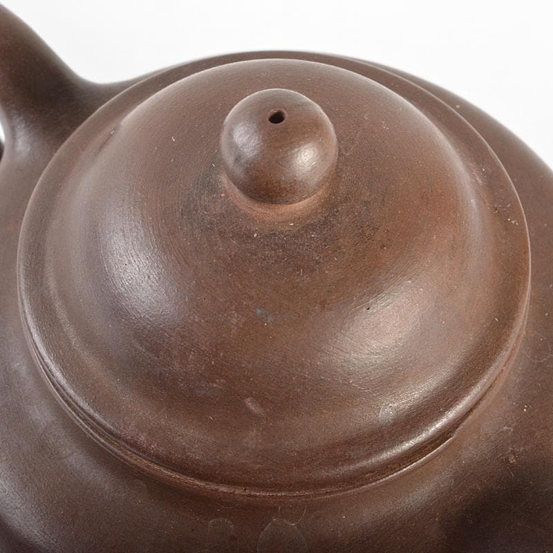 中国　紫砂　朱泥　急須　茶壷　在銘　M　R6870